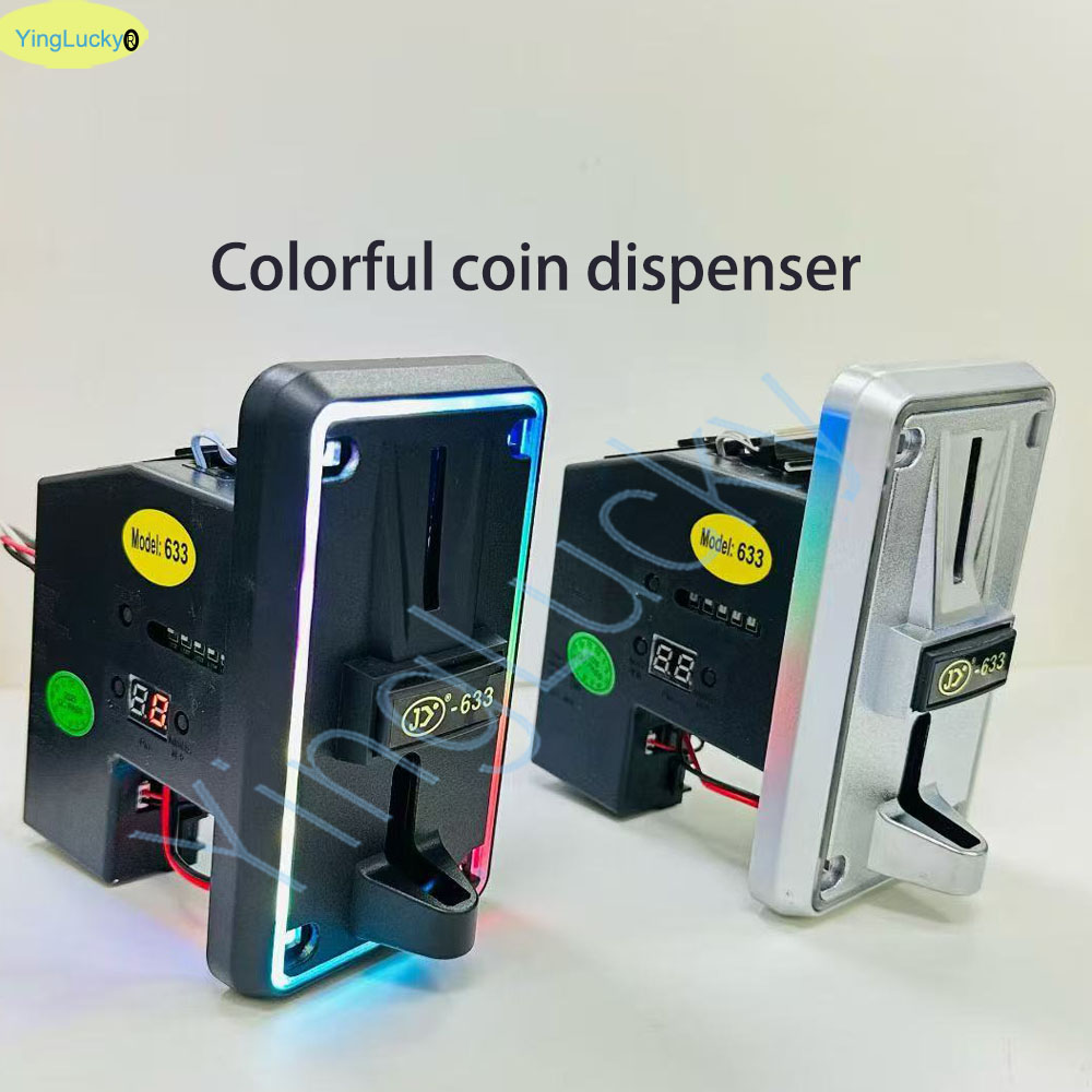 Arcade Ticket Machine - Красочный светодиодный мульти-уцептор монет Селектор монет