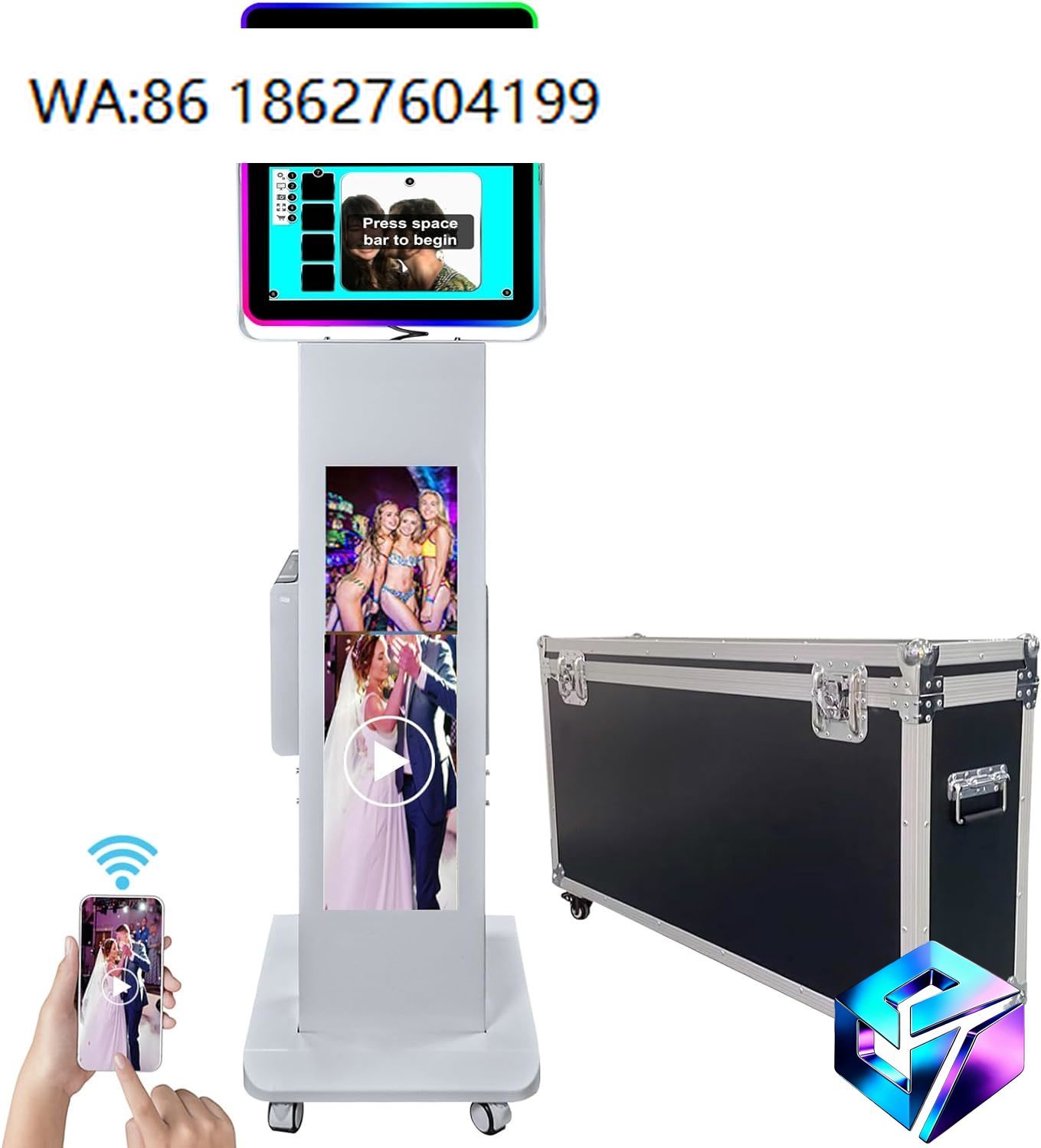Портативный фотокиоск с ЖК-экр – обзор и цена Photo Booth Machine